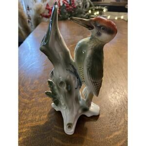Vintage Gerould Porsellan Bavaria West Germany Porcelain Flicker Woodpecker